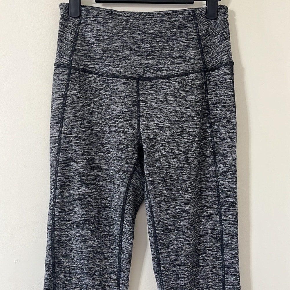 ZELLA High Waist Cozy Tech Flare Black Melange Pants Size Small - Picture 3 of 12